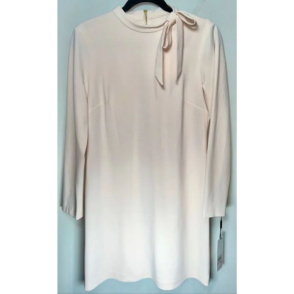 Calvin Klein pink long sleeve dress size 10